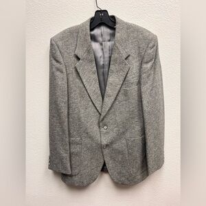 Yves Saint Laurent Vintage Wool Tweed Double Vent Blazer